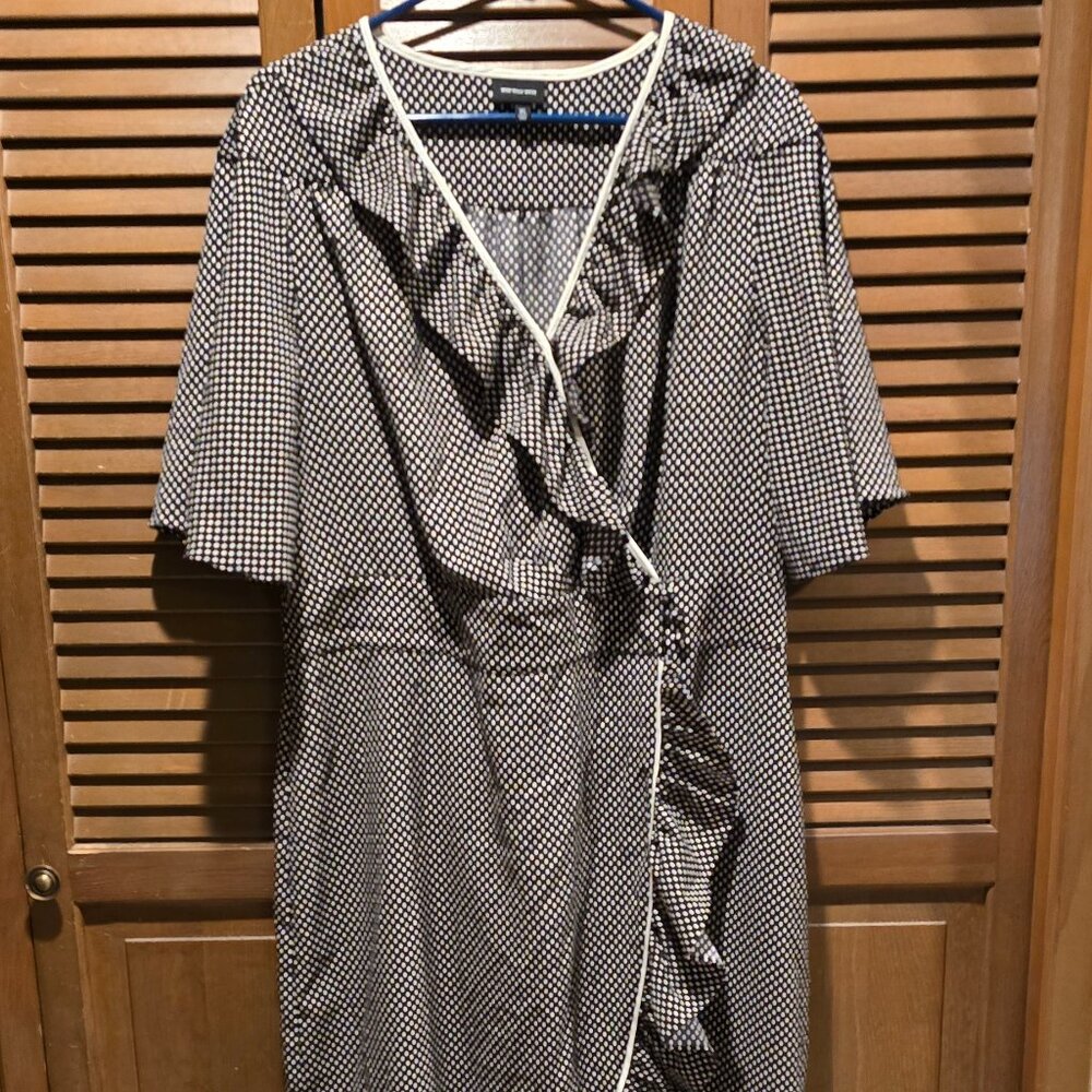 Polka Dot Ruffle Wrap Dress by Who What Wear